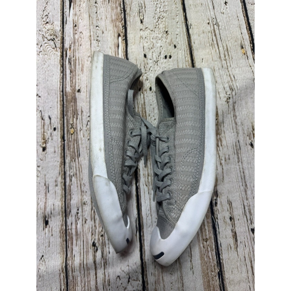 Converse Jack Purcell Grey Mens 7 Womens 9 Low Top Sneakers - Picture 5 of 6